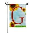 thumbnail image 2 of America Forever Summer Sunflower Ladybugs Monogram Garden Flag Letter G 12.5 x 18 inches Yellow Floral Spring Double Sided Vertical Outdoor Yard Lawn Decorative Yellow Hello Sunshine Garden Flag, 2 of 5