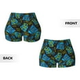 thumbnail image 4 of KLL Play Game Pattern Workout Shorts for Women Scrunch Short Gym Yoga Running Sport Active Exercise Fitness Shorts, 4 of 8