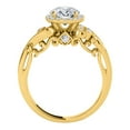 thumbnail image 5 of AoneJewelry Aonejewelry 0.75 Carat Round Shape Natural Diamond Beautiful Antique Design Engagement Wedding Ring Crafted In 10K Solid Rose White & Yellow Gold For Woman, 5 of 5