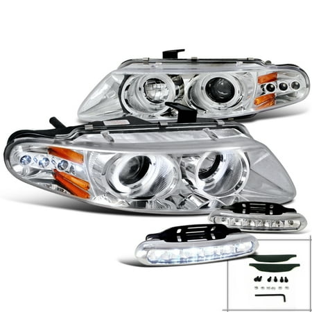 1998 98 Chrysler Sebring Headlight - Spec-D Tuning For 1997-2000 Dodge Avenger Chrysler Sebring Chrome Projector Headlight + Led Bumper Lamp (Left+Right) 1997 1998 1999 2000