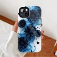thumbnail image 2 of Elegant Dark Blue Floral Heart Smoke Design Protective Case Compatible with iPhone 11/12/13/14/15/16 (Pro Max/Plus) for Women Girls, 2 of 9