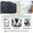 thumbnail image 4 of Cama redonda de gran tamaño lavable para perros y gatos con almohada Cesta de lujo para mascotas - 100 x 100 cm - Gris JAMW Sencillez, 4 of 5