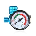 thumbnail image 1 of Amdohai 1/4 Inch 140PSI Mini Air Regulator Auto Pressure Regulator Valve Tool Tail Pressure Gauge with Nozzle For Spray Tool, 1 of 8