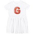 thumbnail image 3 of Inktastic Christmas Cookie Letter G Girls Toddler Dress, 3 of 5