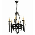 thumbnail image 4 of Meyda Tiffany 160742 Gina 6 Light 24" Wide Crystal Candle Style Chandelier - Crystal, 4 of 4