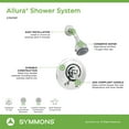thumbnail image 5 of Allura Single Handle 2-Spray Shower System with VersaFlex™ Integral Diverter in Polished Chrome (Valve Included), 5 of 6