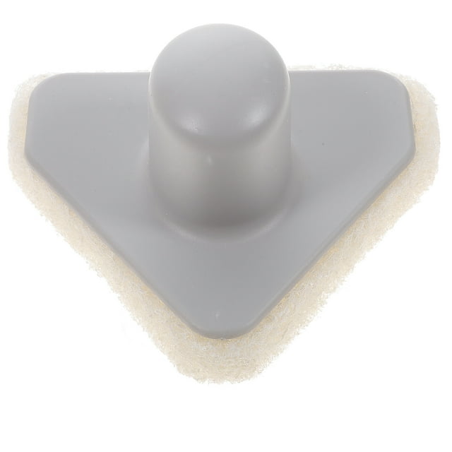 GOOHOCHY Cepillo de limpieza triangular con esponja, para el hogar, cocina, baño, con mango de plástico, color verde claro, 1 unidad