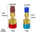 thumbnail image 5 of Adaptador de Conexión Rápida para R1234YF/R12 A R134A, Conector Adaptador de Lado Alto/Bajo para Aire Acondicionado de Coche., 5 of 5