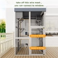 thumbnail image 5 of 70＂Catio Outdoor Cat Enclosure, Large Wood Cat House for Multiple Cats, Waterproof Top, Cat Shelter Enclosure with 6 Jumping Platforms and 2 Resting Box, 5 of 7