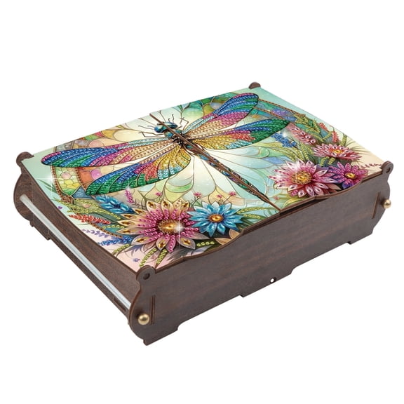Diamond Painting Kit Storage Box Beautiful Dragonfly DIY Multi-Functional Craft Storage Box Ideal for Home Offices and Holiday Gifts