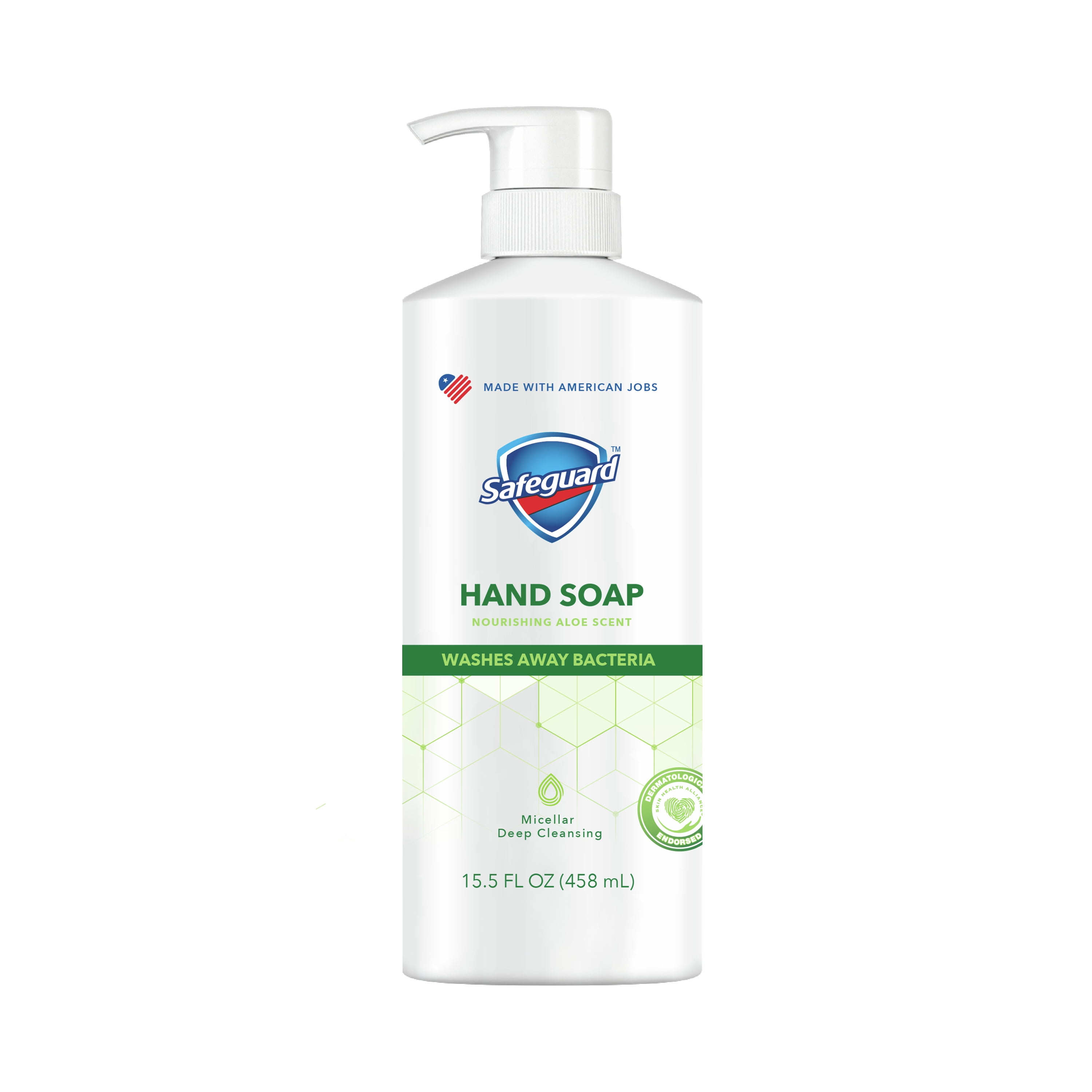 Safeguard Liquid Hand Soap Nourishing Aloe Scent, 15.5 oz