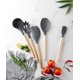 thumbnail image 4 of Juego de utensilios de cocina de silicona YUANXCMXG 11 piezas mangos de MADERA, 4 of 4