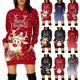 thumbnail image 3 of Vestido con capucha de manga larga,Vestido con capucha para mujer Vestido con capucha informal para mujer de Navidad Vestido con capucha para mujer Rendimiento probado, 3 of 6