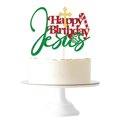 thumbnail image 1 of Decoración para tartas Gtseryeio con purpurina, fiesta de feliz cumpleaños de Jesús, 1 of 6