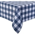 thumbnail image 7 of Coolmee Navy Bule Checkered Buffalo Plaid Tablecloth, Wipeable Washable Waterproof, Polyester Rectangle Tablecloth Outdoor and Indoor，52 x 52 inches, 7 of 7
