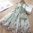 thumbnail image 5 of Robe de Fête d'Été pour Fille, Princesse pour Enfants, Style Western, Florale en Maille, Motif de Broderie Exquis, Robe 2-12 Ans, 5 of 5