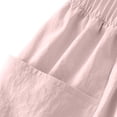 thumbnail image 6 of Miluxas Girls Casual Shorts Lightweight Parachute Short Pants with Pockets Summer Shorts Hiking Sports Pink 9-10 Years, 6 of 6