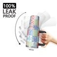 thumbnail image 3 of 40oz Pioneer Flower Floral Print Pattern Insulated Tumbler with Handle, BPA-Free Leak Proof Lid and Straws, Double Wall Vacuum, Hot 12h/Cold 34h, 3 of 6