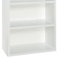thumbnail image 3 of ClosetMaid Decorative Modern Rectangular 4 Tier Shelf Wood Bookcase, White, 3 of 6