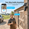 thumbnail image 6 of Liwan 4G LTE Cellular Solar Security Camera, Wireless Outdoor No WiFi Camera, 360 Live View, 4MP Color Night Vision, PIR, 2-Way Talk, 6 of 12