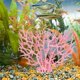 thumbnail image 4 of Adorno de coral artificial para acuario, decoración de plantas de acuario de plástico para paisaje de acuario (rosa, grande), 4 of 5