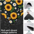 thumbnail image 3 of DarkBlue Sunflower Bee Pattern Kitchen Rugs Sets Of 3,Kitchen Runner Rugs Non Skid Washable,Decorative Kitchen Floor Mats for Kitchen,Sink,Laundry,17"x30"+ 17"x47" + 17"x59", 3 of 6