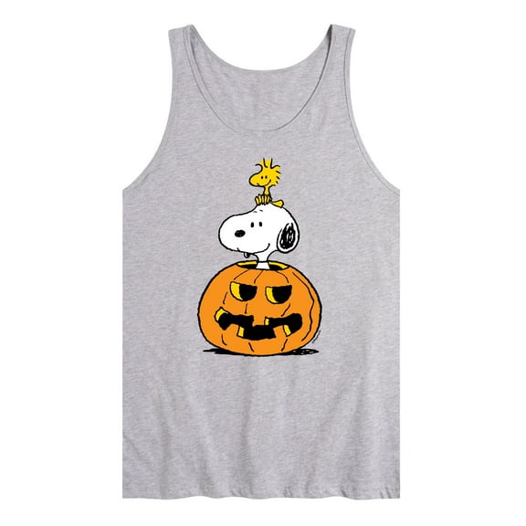 Peanuts - Snoopy Woodstock Pumpkin - Men's Jersey Tank Top