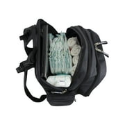 Eastsport Expandable Large Capacity Utopia Backpack Diaper Bag With Changing Pad, Dark Grey - Suitable for Infant and Toddler