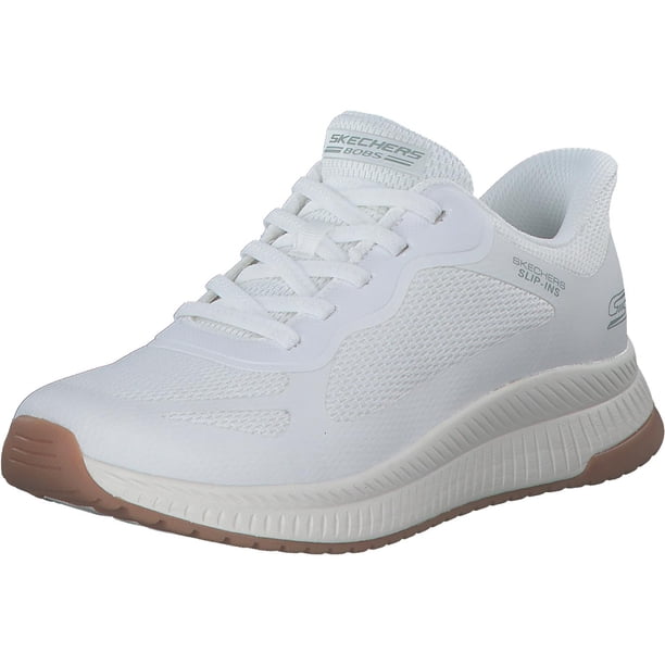 Zapatillas Skechers Bobs Squad 4 Blancas Slip-On Talle 8.5 M
