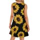 thumbnail image 4 of Mujeres verano casual sin mangas cuello redondo gradiente impreso bolsillo manga vestidos vestido suelto OAVQHLG3B Store lin121212, 4 of 5