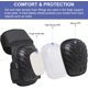 thumbnail image 1 of Rodilleras profesionales, rodilleras acolchadas de espuma resistente con cómodo cojín de gel y correas ajustables para trabajo, jardinería y construcción (negro) LingWen 9024715668776, 1 of 1
