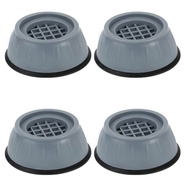 4 Pack Patins pour Pieds de Machine à Laver - Anti-Vibration, Absorbant les Chocs, Antidérapant, Réduction de Bruit Hauteur Réglable Ajustement Universel pour Laveuse Sécheuse Réfrigérateur (4 Pcs)