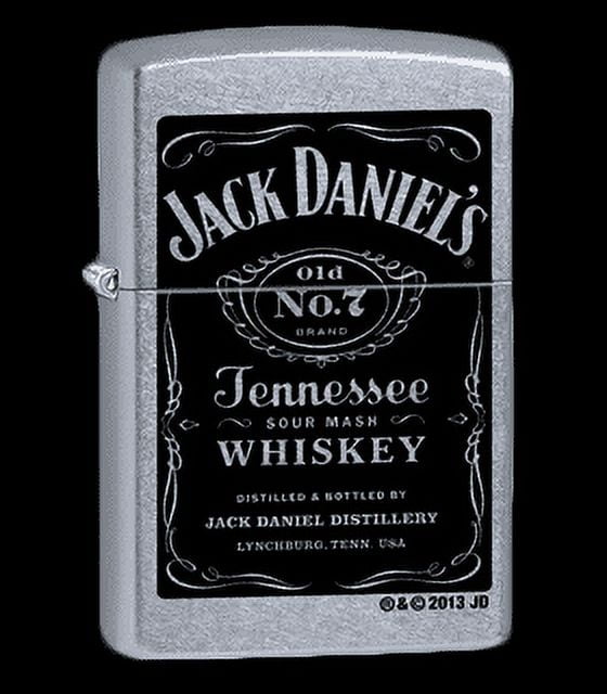 Zippo 24779 Windproof Lighter Jack Daniel's Label Street Chrome Finish