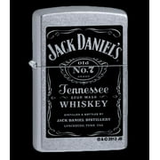 Zippo 24779 Windproof Lighter Jack Daniel's Label Street Chrome Finish