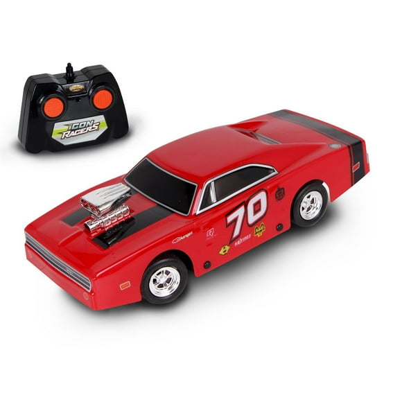 Voiture radiocommandée Dodge Charger NKOK 1970 Rouge/Noir 1:24