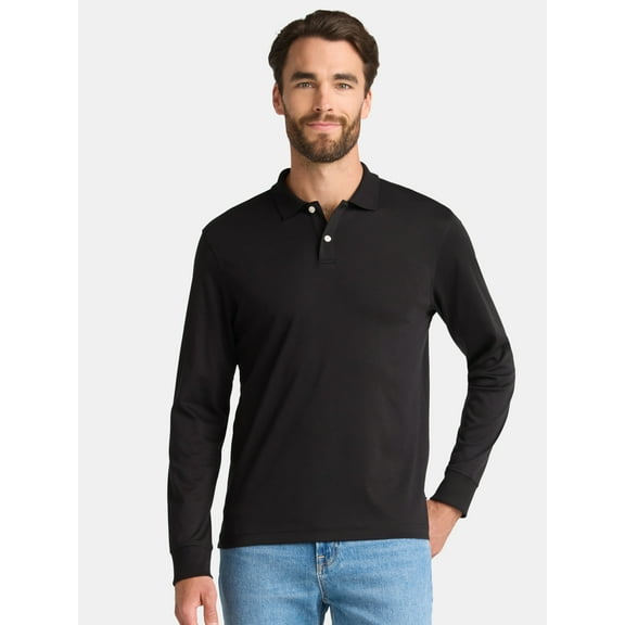 George Men’s and Big Men’s Interlock Polo Shirt, Sizes S-3XL