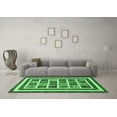 thumbnail image 3 of Ahgly Company Indoor Rectangle Abstract Emerald Green Modern Area Rugs, 4' x 6', 3 of 4
