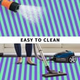 thumbnail image 5 of Violet Color Outdoor Rug for Patio/Deck/Porch, Non-Slip Large Area Rug 5 x 7 Ft, Geometric Green Vertical Striped Modern Indoor Outdoor Rugs Washable Area Rugs, Reversible Camping Rug Carpet Runner, 5 of 8