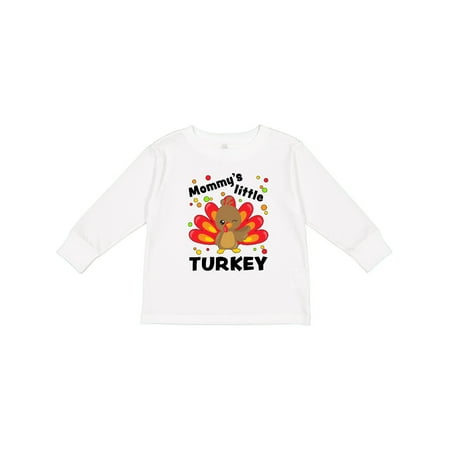 

Inktastic Mommy s Little Turkey Gift Toddler Boy or Toddler Girl Long Sleeve T-Shirt