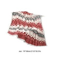 thumbnail image 3 of EWASWON Christmas Red Snowflake Throw Blanket - Soft Fleece for Couch, Car, Bed - Holiday Gift, 27.5x39.3in, 3 of 6