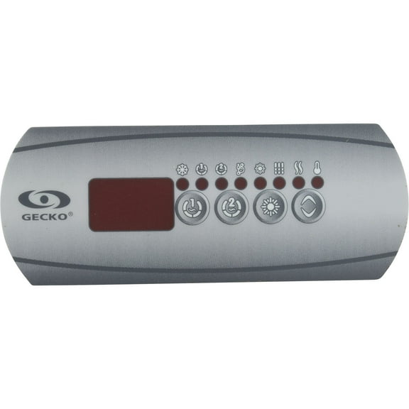 Overlay, Gecko in.k200, 4 Button, P1, P2, Lt, Blue