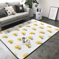 thumbnail image 3 of Area Rugs For Living Room Decor - Light Bulb Print white Soft Anti Slip Throw Washable Rugs 5x7 For Bedroom, Indoor Carpet For Bedroom Living Room 80x58In, 3 of 7