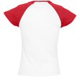 thumbnail image 3 of SOLS - Camiseta de manga corta bicolor modelo Milky para mujer (Blanco/Rojo), 3 of 3