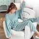 thumbnail image 1 of Pijamas de mujer de franela de invierno de estilo coreano de manga larga con forro polar grueso lindo traje de otoño e invierno para el hogar para mujer, 1 of 3