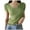 Green, variant on Annhoo Knit Shirts for Women Summer Slim Short Sleeve V Neck Base Layer Tops Ladies Comfy Soft Stretchy Undershirts