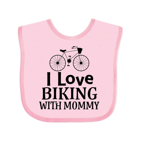 

Inktastic Biking with Mommy Bicycle Gift Baby Boy or Baby Girl Bib