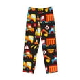 thumbnail image 4 of Fotbe Construction Truck Men's Pajama Pants,Sleepwear Pants,Pj Bottoms Drawstring And Pockets-Small, 4 of 9