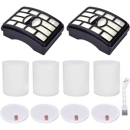 Filter Replacement for Shark Rotator Pro Lift-Away NV500, NV501, NV502, NV505, NV552, NV642, UV560, ZU780, ZU782, ZU785. Compare to Part # Xff500 Xhf500, 2   4 Foam & Felt Filters