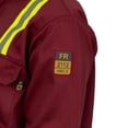 thumbnail image 6 of Flame Resistant High Visibility Hi Vis FR Shirt - 100% C - 7 oz (Small,Maroon), 6 of 6