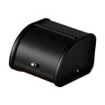thumbnail image 2 of Caja de pan, contenedor multiusos para guardar pan con tapa enrollable, estilo rústico Negro 25x26x17cm, 2 of 8
